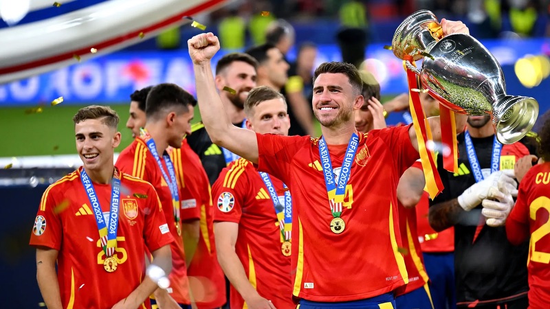 Aymeric Laporte vô địch Euro 2024 cùng Tây Ban Nha